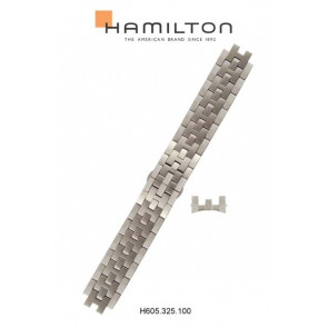 Bracelet de montre Hamilton H32515155 / H695325100 Acier 20mm